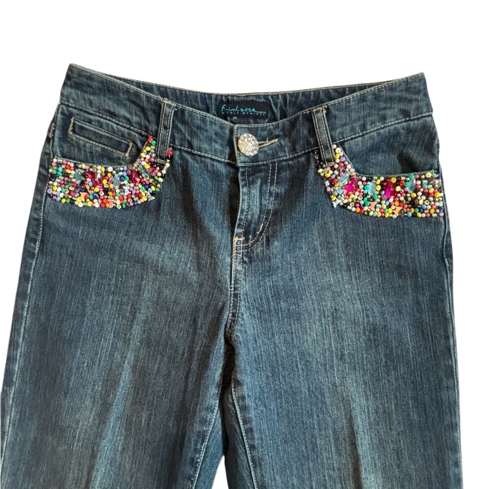 Nicole Benisti Pintsera Embellished Jeans Size Small